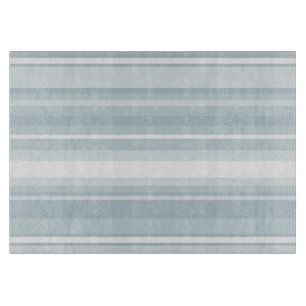 Ice blue stripes cutting board