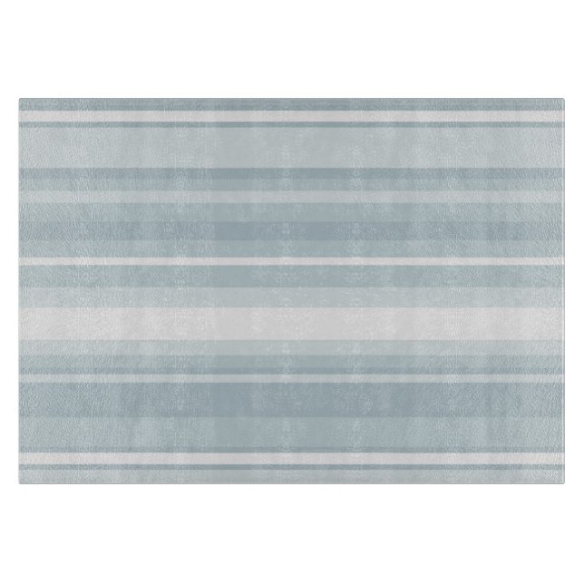 Ice blue stripes cutting board (Front)