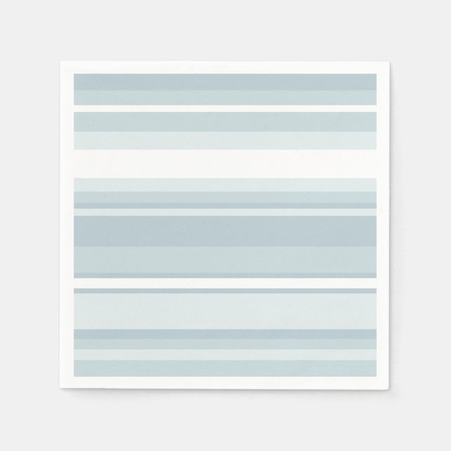 Ice blue stripes napkin (Front)