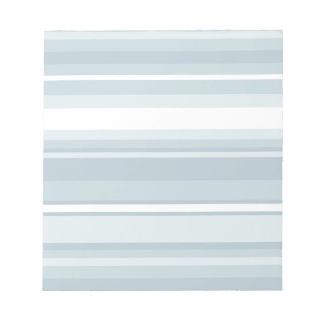 Ice blue stripes notepad (Front)