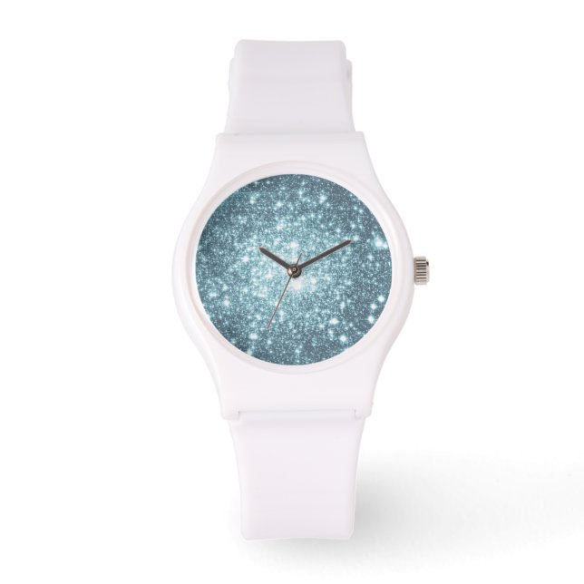 Ice Blue Teal Star Watch (Front)