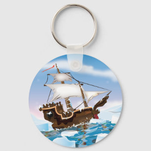 Ice Breaker Ship Key Ring