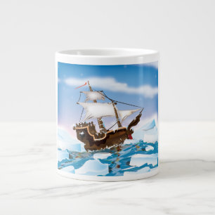 Ice Breaker Ship Large Coffee Mug