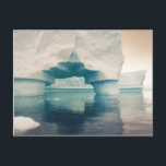Ice Bridge, postcard<br><div class="desc">An old weathered tabular iceberg floats in Neko Harbour along the Antarctic Peninsula.</div>
