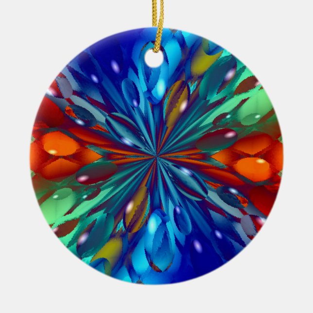 Ice Castles Ceramic Tree Decoration (Front)