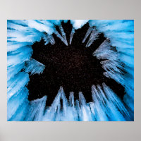 Ice Cave // Starry Beautiful Blue Crystal Icicle
