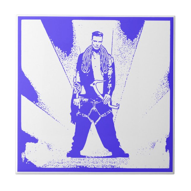 Ice Climb Baby Ceramic Tile (Front)