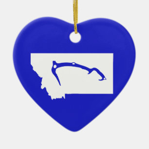 Ice Climb Montana Ceramic Ornament