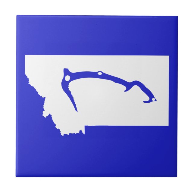 Ice Climb Montana Ceramic Tile (Front)