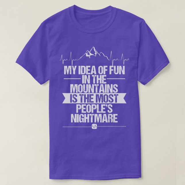 Ice Climber Mountains Fun Nature Outdoor Ice Climb T-Shirt (Design Front)