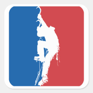 Ice Climbing All Star Square Sticker
