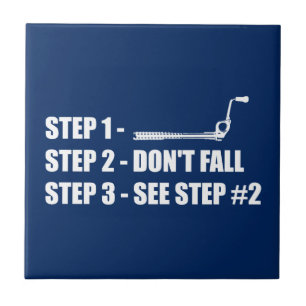 Ice Climbing - Don't Fall Ceramic Tile