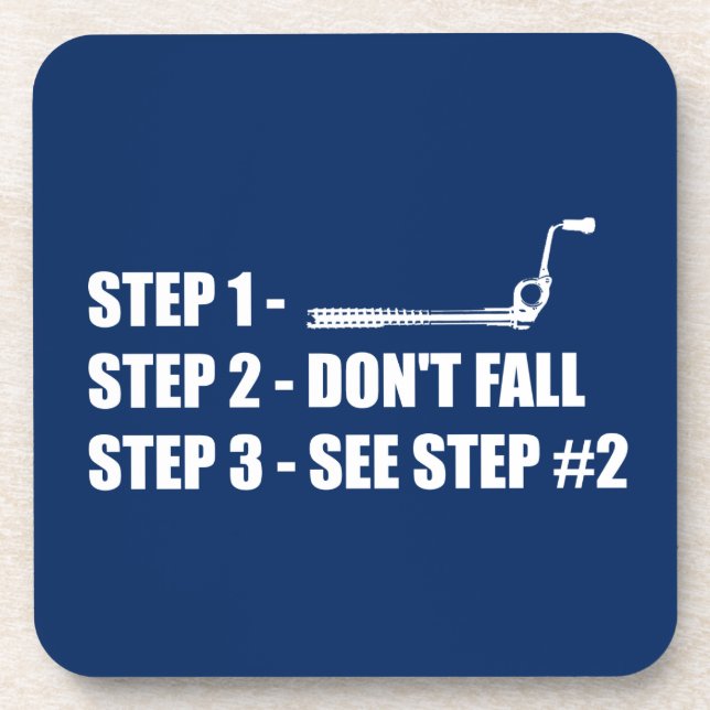 Ice Climbing - Don't Fall Coaster (Front)
