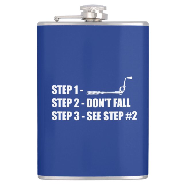Ice Climbing - Don't Fall Hip Flask (Front)