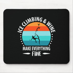Ice Climbing, Ice Axe, Mountaineering, Mountaineer Mouse Pad