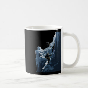 Ice Climbing Ice Climber Frozen Rock Snow Mountain Coffee Mug