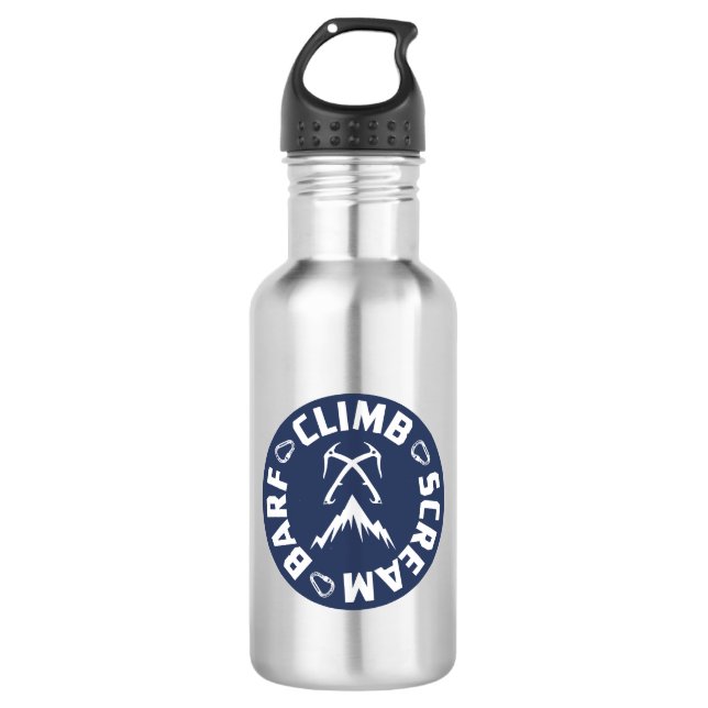 Ice Climbing Scream And Barf 532 Ml Water Bottle (Front)