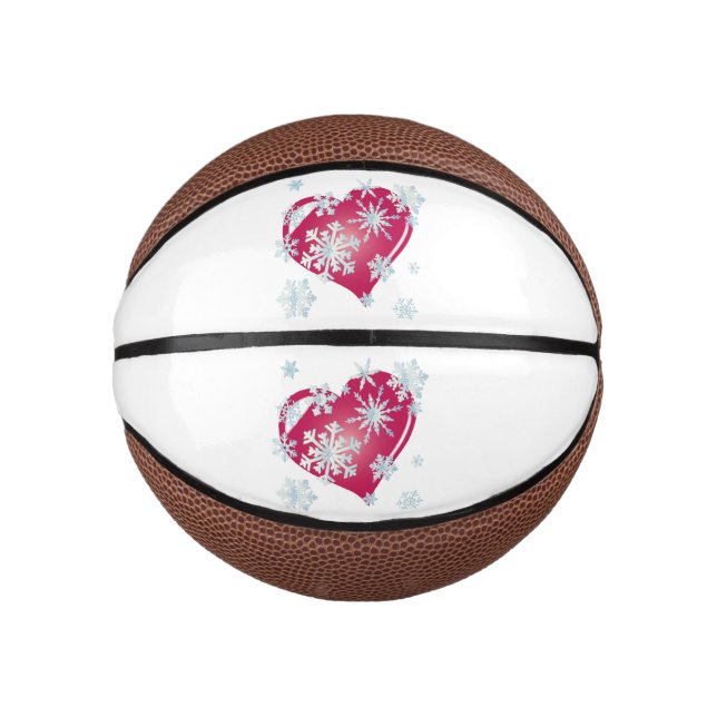 Ice Cold Heart Mini Basketball (Front)