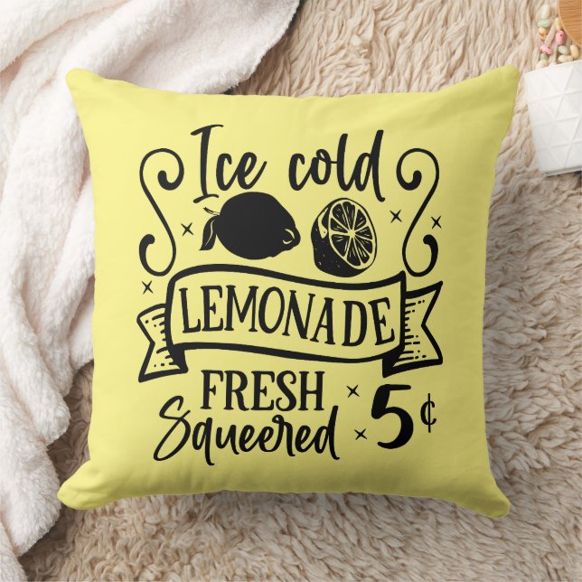 Ice Cold Lemonade Cushion (Blanket)