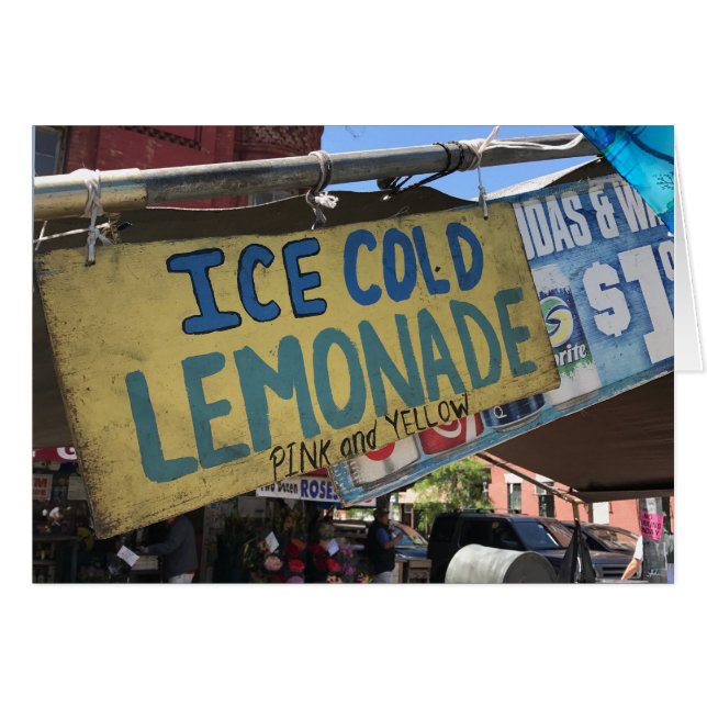 Ice Cold Lemonade, Street Fair Upper West Side NYC (Front Horizontal)