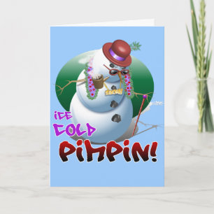 Ice Cold Pimpin! Greeting Card