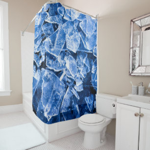 Ice cool shower curtain