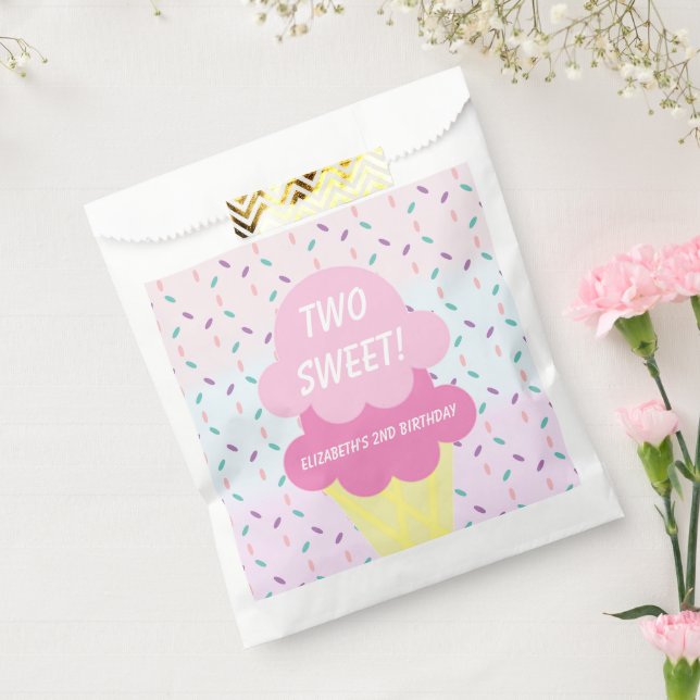 Ice Cream 2nd Birthday Favour Bag (Sealed)