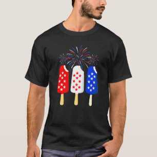 Ice Cream 4th Of July American Flag Patriotic Men T-Shirt