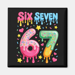 Ice Cream 67 Meme Funny Six Seven Gen Alpha Slang  Magnet