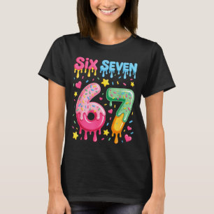 Ice Cream 67 Meme Funny Six Seven Gen Alpha Slang  T-Shirt