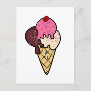 Ice Cream All Products Postcard