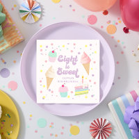 Ice Cream and Cake Eight is Sweet 8th Birthday