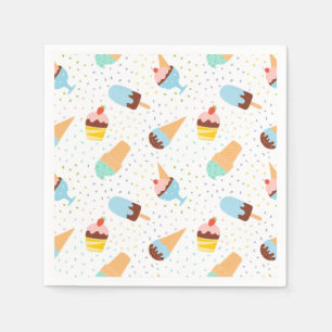 Ice Cream and Confetti  Napkin