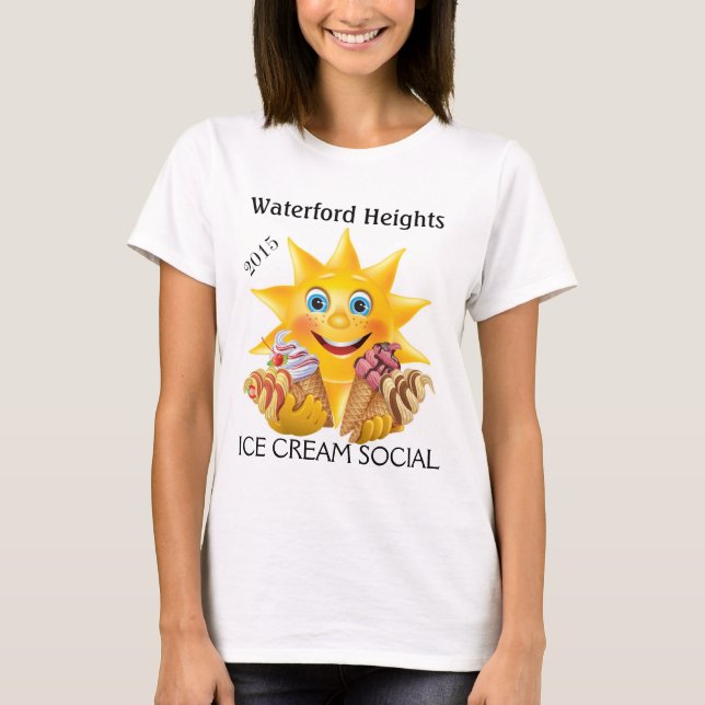 Ice Cream and Happy Sun! SRF T-Shirt (Front)