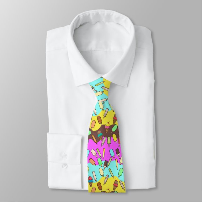 Ice Cream and Popcicles  Tie (Tied)