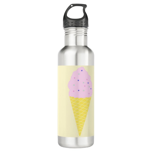 ice cream art 710 ml water bottle (Front)