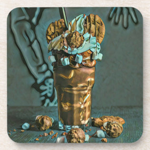 Ice cream art coaster