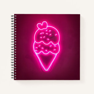 Ice Cream Art Strawberry Ice Cream Clip Art Painti Notebook