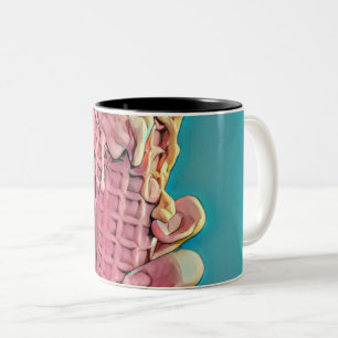 Ice cream artwork Two-Tone coffee mug
