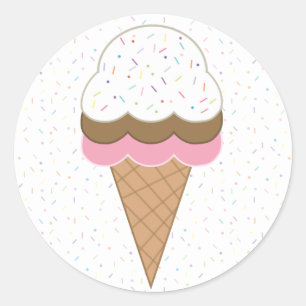 Ice Cream Awesomeness Classic Round Sticker
