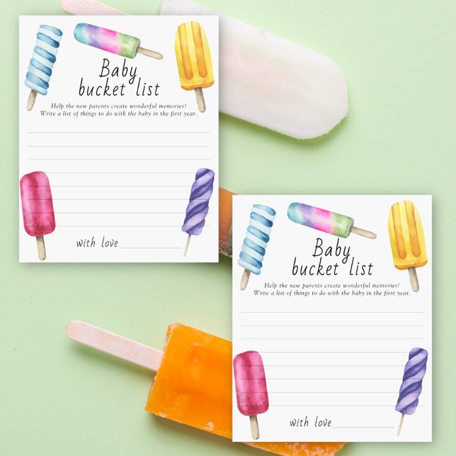 Ice cream baby shower - Baby bucket list game (Creator Uploaded)