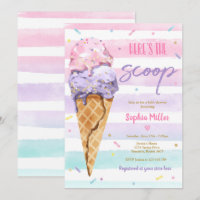 Ice Cream Baby Shower Here's The Scoop Baby Shower