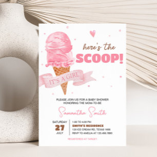 Ice Cream Baby Shower Invitation