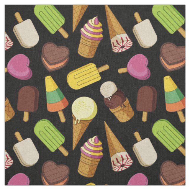 Ice Cream Background Fabric (Swatch)