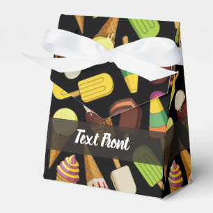 Ice Cream Background Favour Box