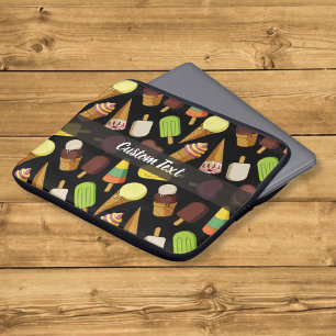 Ice Cream Background Laptop Sleeve