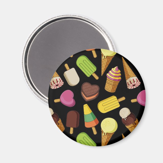 Ice Cream Background Magnet (Front/Back)