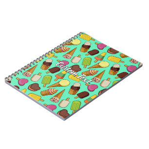 Ice Cream Background Notebook