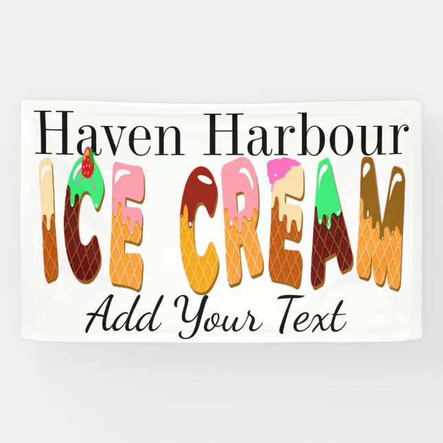 Ice Cream Banner (Horizontal)