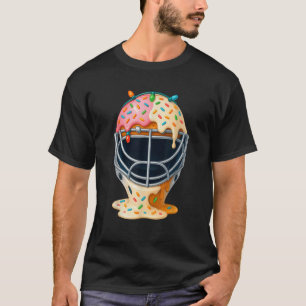 Ice Cream Baseball Catcher Mask Sports Fans Drippi T-Shirt
